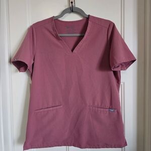 Figs Casma - Three-Pocket Scrub Top M - Mauve